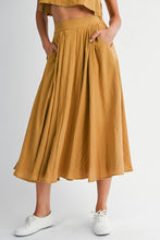 Load image into Gallery viewer, Golden Mustard Midi Skirt Set
