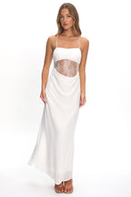 Load image into Gallery viewer, Gaia White Lace Waist Panel Dress
