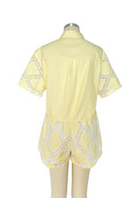 Load image into Gallery viewer, Embroidery Details Top + Short Set
