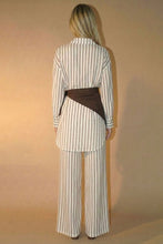 Load image into Gallery viewer, Striped Top Pants and Scarf Set
