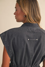 Load image into Gallery viewer, Blue Grey Utility Denim Set
