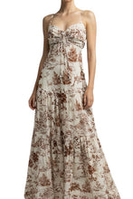 Load image into Gallery viewer, Coya Maxi Dress - Ivory | Brown
