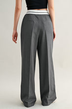 Load image into Gallery viewer, Charcoal High Waisted Tailored Trousers
