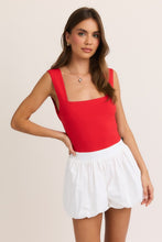 Load image into Gallery viewer, Wide Strap Back Bodysuit- Red
