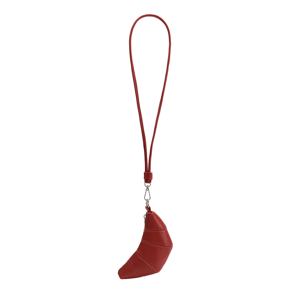 Croissant Mini Red Charm Bag