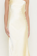Load image into Gallery viewer, Lemon Sleek Satin Dress
