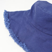 Load image into Gallery viewer, Navy Canva Bucket Hat
