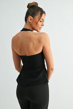Load image into Gallery viewer, Sculpt Halter Top - Black
