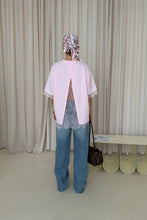 Load image into Gallery viewer, Lace Whisper Oversized Top - Light Pink
