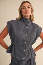 Load image into Gallery viewer, Blue Grey Utility Denim Set
