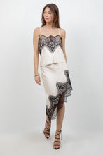 Load image into Gallery viewer, Champagne Lace Satin Skirt
