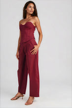 Load image into Gallery viewer, Merlot Corset + Pant Set
