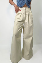 Load image into Gallery viewer, Wide Leg Denim Pants - Ecru
