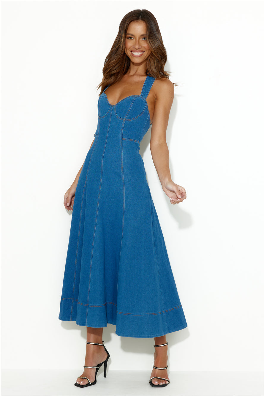 Savannah Denim Dress S Savannah Denim Dress S