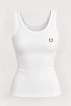 Load image into Gallery viewer, Schia Gold Hardware Tank-White
