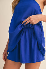 Load image into Gallery viewer, Royal Blue Linen Romper
