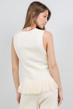 Load image into Gallery viewer, Indira Fringe Knit Pant Set
