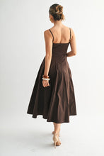 Load image into Gallery viewer, Elara Contour Dress- Chocolate
