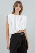 Load image into Gallery viewer, Alaia Asymmetrical Top- Ivory

