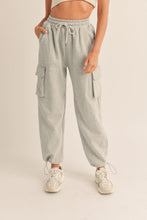 Load image into Gallery viewer, Grey Cargo Pocket Sweatpants
