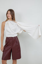 Load image into Gallery viewer, One Shoulder Asymmetrical Top with Self Scarf
