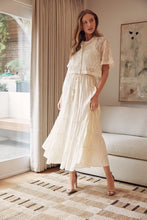Load image into Gallery viewer, Ivory Tiered Maxi Skirt
