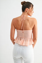 Load image into Gallery viewer, Petal Halter Ruffle Top - Pink
