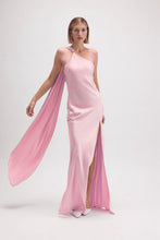 Load image into Gallery viewer, Lune Scarf Satin Dress- Pink
