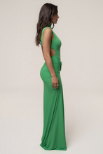 Load image into Gallery viewer, Emerald Buckle Maxi Dress

