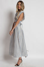 Load image into Gallery viewer, Linen Striped Maxi Skirt Set
