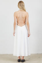 Load image into Gallery viewer, Off White Backless Pearl Dress
