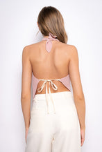 Load image into Gallery viewer, Asymmetrical Hem Halter Backless Bib Top
