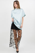 Load image into Gallery viewer, Semi Sheer Sequined Lace Midi Skirt
