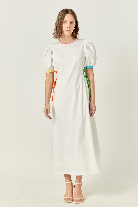 Color Block Midi Dress