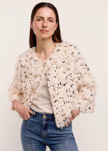 Load image into Gallery viewer, Cream Fuzzy Cardigan Jacket
