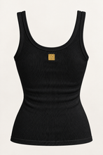 Load image into Gallery viewer, Schia Gold Hardware Tank- Black

