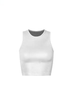Load image into Gallery viewer, Metallic Silver Coated Tank Top

