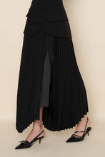Load image into Gallery viewer, Nya Black Pleated Midi Skirt
