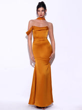 Load image into Gallery viewer, Anya Golden Satin Gown
