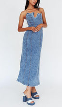 Load image into Gallery viewer, Strapless Detail Denim Dress
