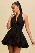 Load image into Gallery viewer, Stella Linen Tie Dress- Black
