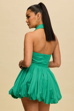 Load image into Gallery viewer, Stella Linen Tie Dress- Green
