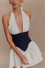 Load image into Gallery viewer, Denim Corset Mini Dress
