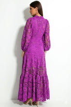 Load image into Gallery viewer, Lena Embroidered Lace Flare Maxi Dress
