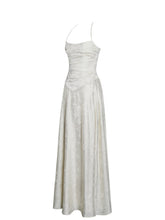 Load image into Gallery viewer, Raena Pearl White Jacquard Gown
