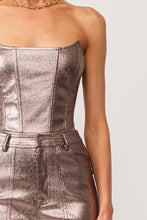 Load image into Gallery viewer, Gaia Pewter Corset Top
