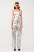 Load image into Gallery viewer, Gaia Silver Corset Top

