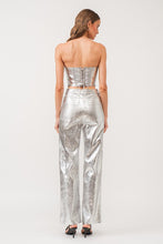 Load image into Gallery viewer, Gaia Silver Corset Top
