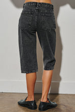 Load image into Gallery viewer, Black Denim Bermuda Jorts
