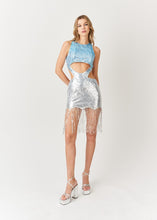 Load image into Gallery viewer, (Pre-Order) Anabelle Silver Tassel Mini Dress
